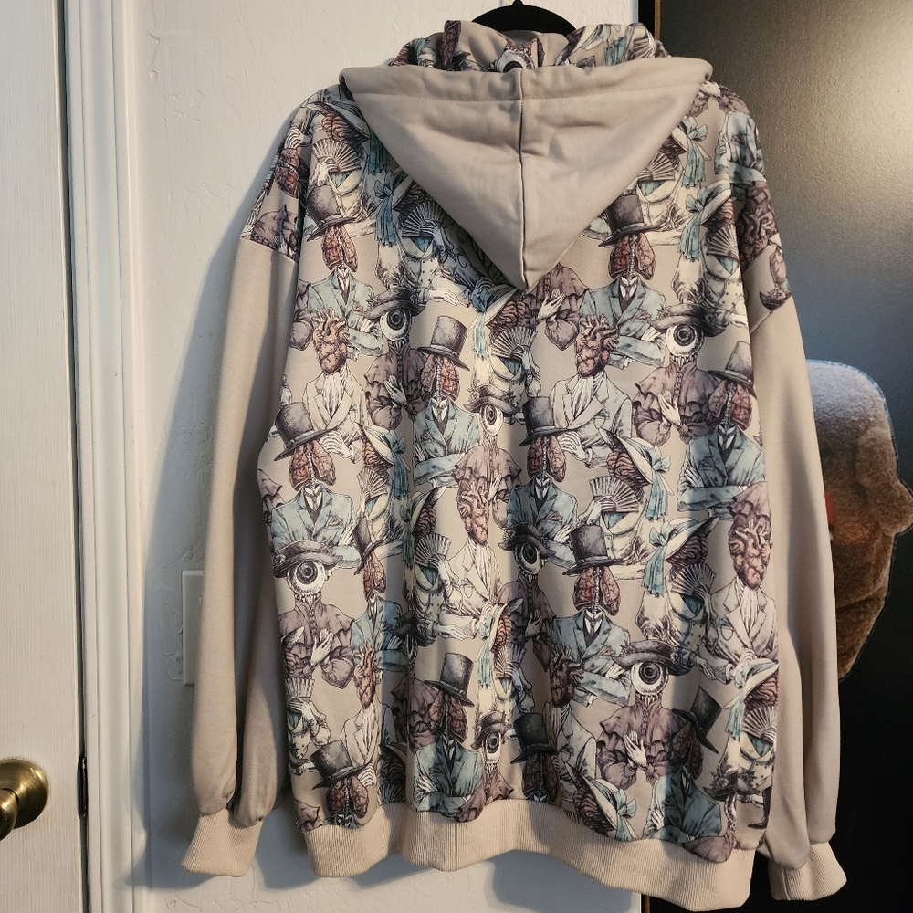 Drug Honey Graphic Zip-Up Hoodie